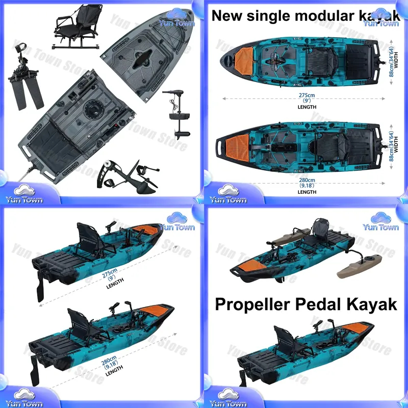 Modüler Kayak 9.5ft Üstten Otu - Fishing Kayak Pedal Drive incelemesi ve fiyatı